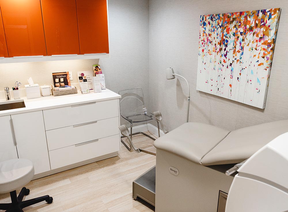 Dr. Anita Sadaty's Exam Room in her Roslyn NY Office